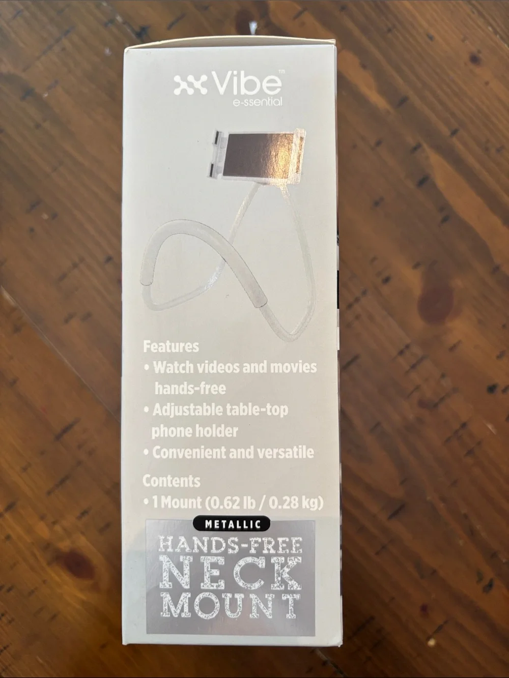 Vibe Metallic Hands-Free Neck and Table Phone Holder - NIB